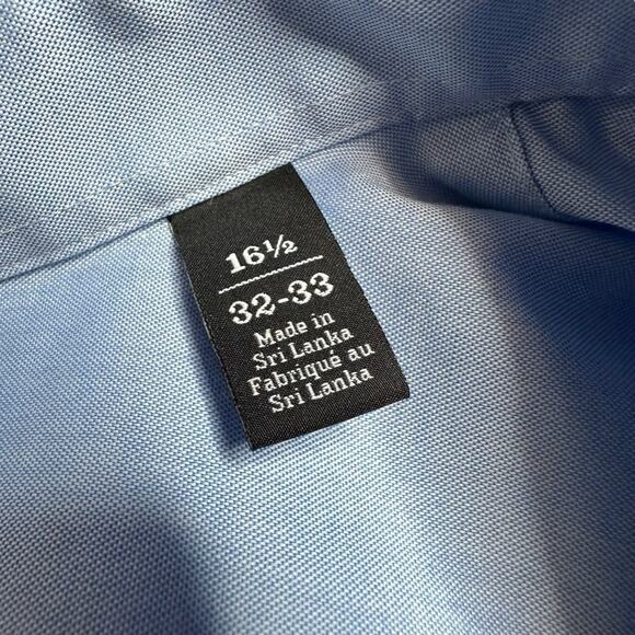 Nordstrom Blue Cotton Traditional Fit Button Down Shirt - Picture 10 of 11